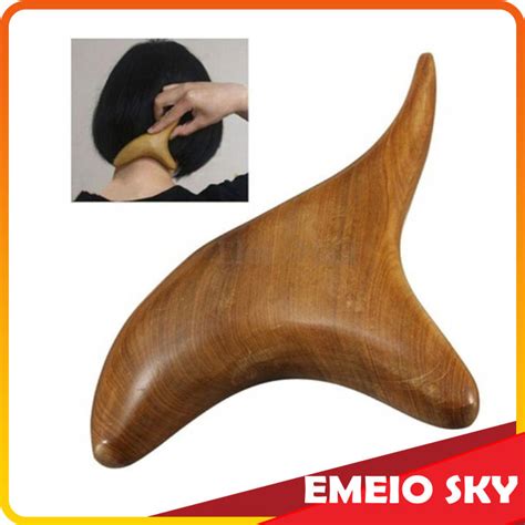 Body Trigeminal Massage Urut Wood Massager Reflexology Wooden Spa