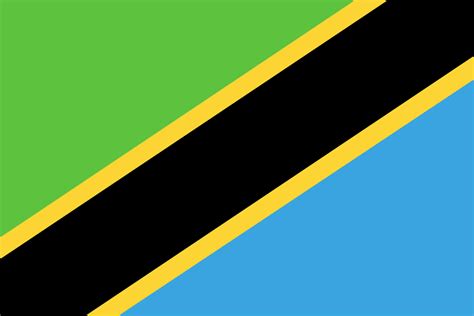 Tanzania flag. Official colors and proportions. 15430959 Vector Art at ...