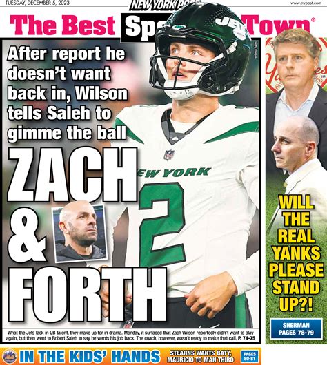 New York Post Cover for December 5, 2023 | New York Post