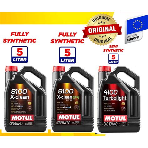 Motul 8100 X CLEAN 5W40 5L X CLEAN EFE 5W30 5 4100 TURBOLIGHT