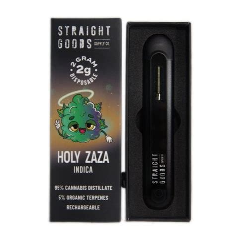 Straight Goods 2 Gram Disposable Holy Zaza Indica Crazycannabis