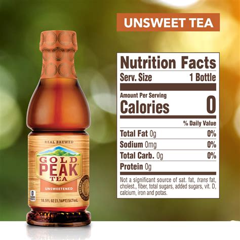 does unsweetened tea have sugar