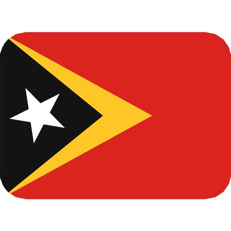 Flag For Flag Timor Leste Vector SVG Icon - SVG Repo