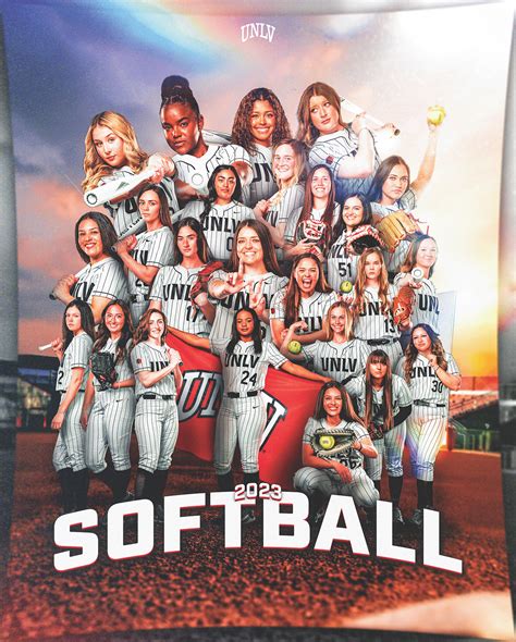 UNLV Softball | 23' Roster Poster on Behance
