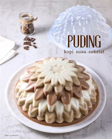 Resep Puding Rasa Kopi Susu Cokelat Dari Dhora Kusumadewi