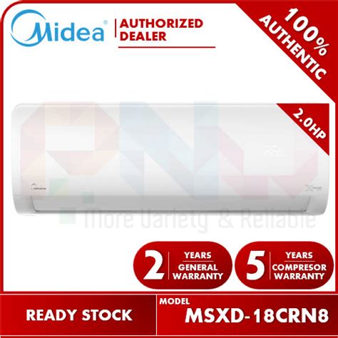 Midea 2 0HP Xtreme Dura Split Wall Mounted Type Air Cond MSXD 18CRN8