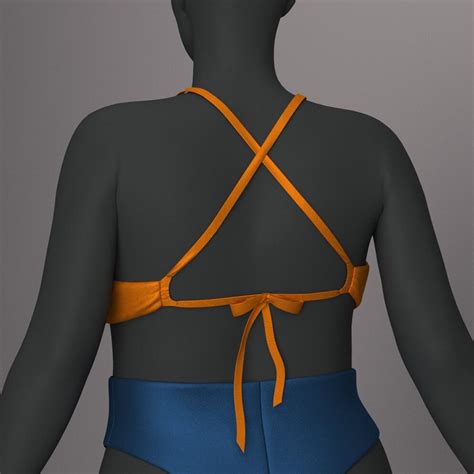 Bikini Top Sewing Pattern With Video Tutorial Sewing Bikini Top With Adjustable Straps Women