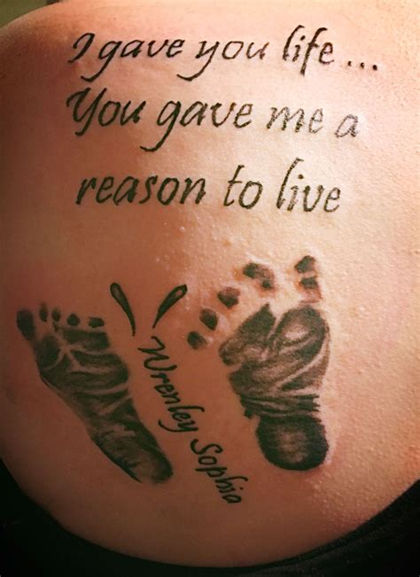 Footprint Tattoos With Names