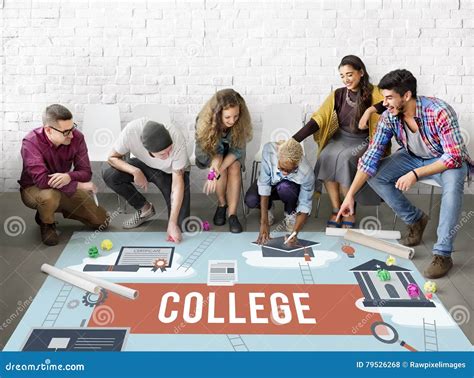 Collage Academic Education Institution Concept Stock Photo Image Of