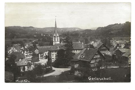 Ganterschwil Sg Toggenburg Dorfpartie Mit Kirche Bat Kaufen