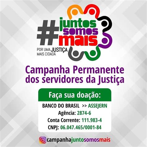 Servidores Da Justi A Do Rn Se Unem Campanha Solid Ria Juntos Somos