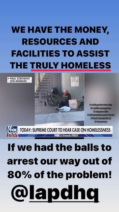 We Can Arrest Our Way Out Of 80 Of The Homelessness” Crisis In La