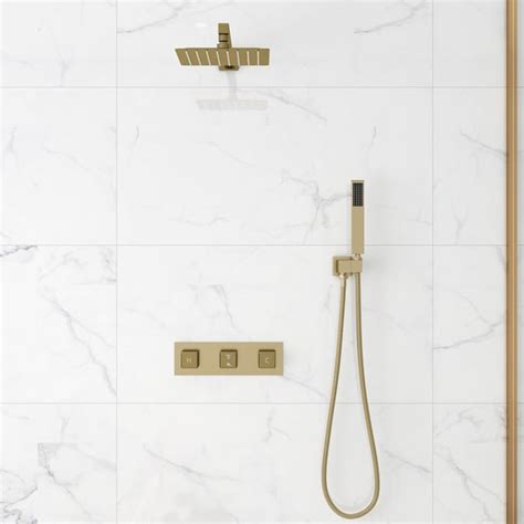 Free Shipping On Modern Luxury Wall Mounted Solid Brass Shower