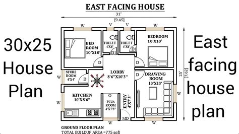 30x25 2bhk house plan | 30x25 house plans | 30 by 25 house plans | 30 ...