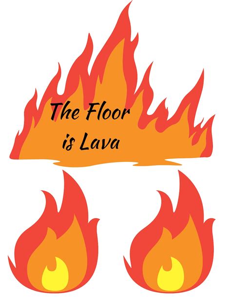 The Floor is Lava Printable Download für deine Elfe Etsy de