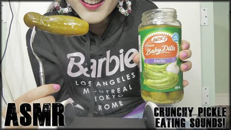 Asmr Eating Pickle Pickles 3dio Binaural 🥒🥒🥒🍴💋 💗 Eating Sounds 💗 Youtube