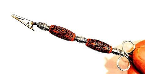 Newsweet Caribbean Wetched Tibetan Beads Roach Clip 6 Hand