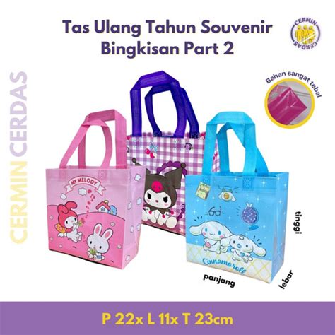 Jual Tas Ulang Tahun Anak 22x23 Part 2 Goodie Bag Hadiah Souvenir