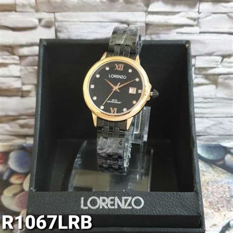 Jam Tangan Wanita Lorenzo Automatic Date 100 Original Water Resistant