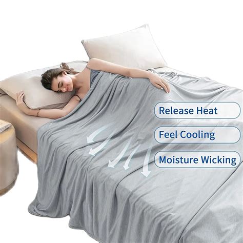 Joy Texetile Cooling Blanket For Hot Sleepers Night Sweats Absorbs