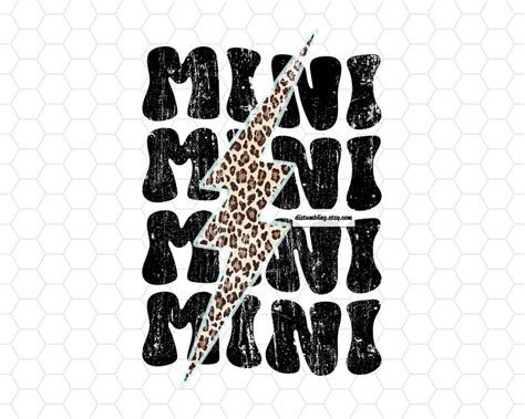 Mini Lightning Bolt Leopard Cheetah Print Sublimation Designs Etsy