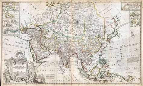 1715 map of Asia | Asia map, Map, Old maps