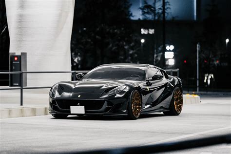 Black Ferrari 812 Superfast Mv Forged Bespoke Wheels