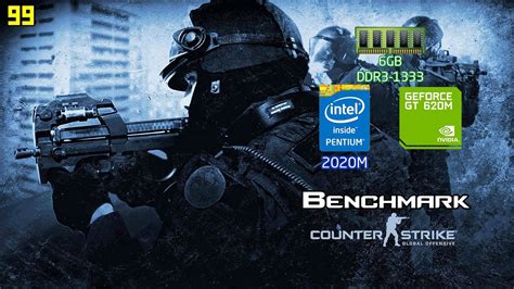 Counter Strike Global Offensive Benchmark Notebook Intel Pentium