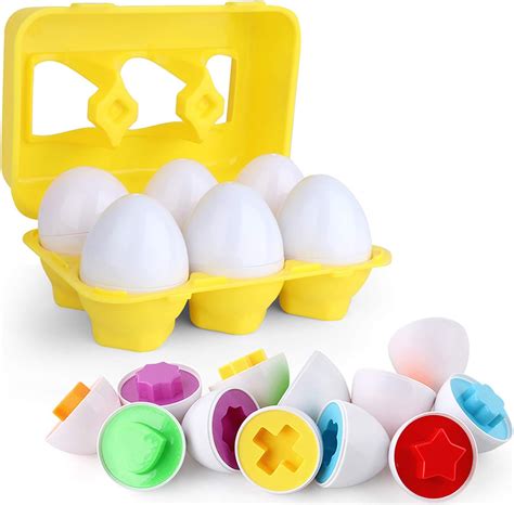 Matching Eggs Toddler Toys Color Shapes Matching Egg Set