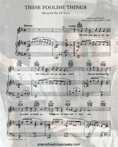 These Foolish Things Sheet Music Eb Major