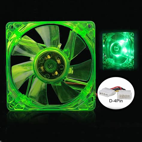 Gdstime 8cm 80mm Led Rgb Computer Case Exhaust Cooling Fan View 80mm