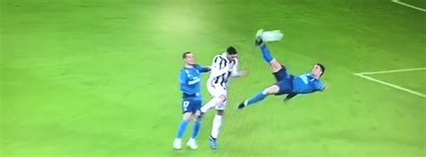 Juve Real Lincredibile Gol In Rovesciata Di Cristiano Ronaldo