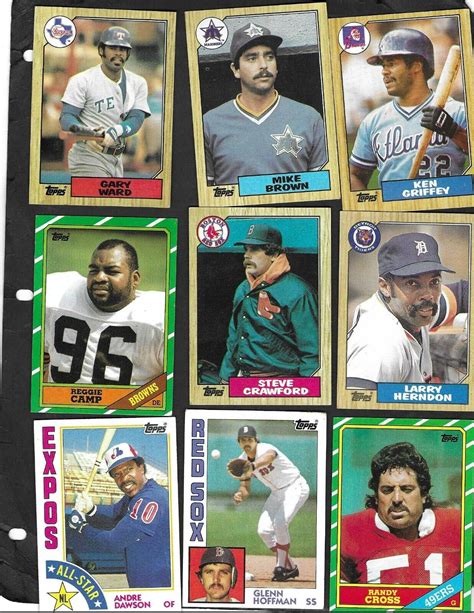 Topps Randy Cross Andre Dawson All Star Rare