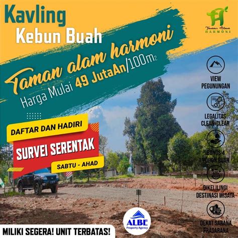 TANAH KAVLING MURAH LEGALITAS TANAH AMAN DAN LOKASI STRATEGIS PINGGIR