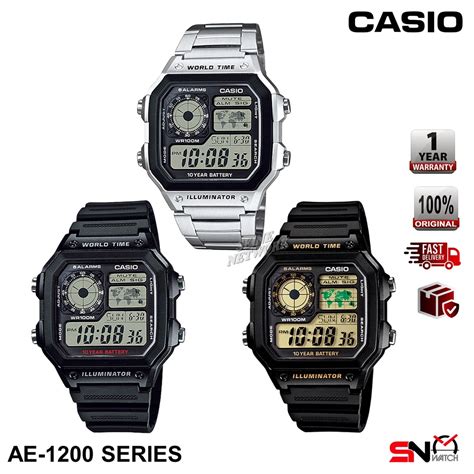 Casio AE 1200WH AE 1200WHD 10 Year Battery Life Digital Men Sports