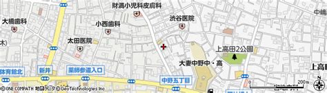 東京都中野区上高田2丁目40 14の地図 住所一覧検索｜地図マピオン