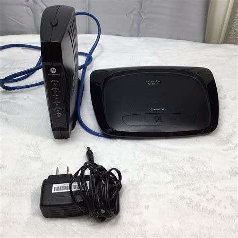 Motorola Surfboard Cable Modem Model Sb5101 Linksys Router Wrt54g2