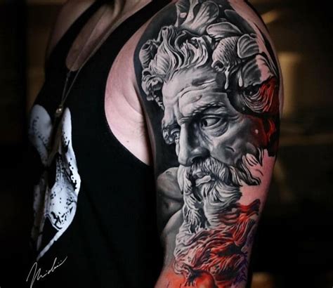 Neptune Tattoo By Michael Cloutier Post 29525 Greek Tattoos