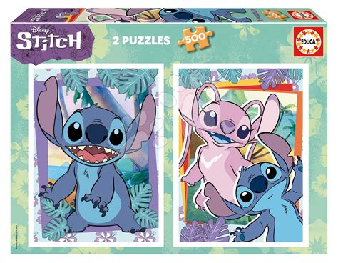 Puzzle Stitch Educa 2x500 Dielov A Fix Lepidlo Od 11 Rokov E