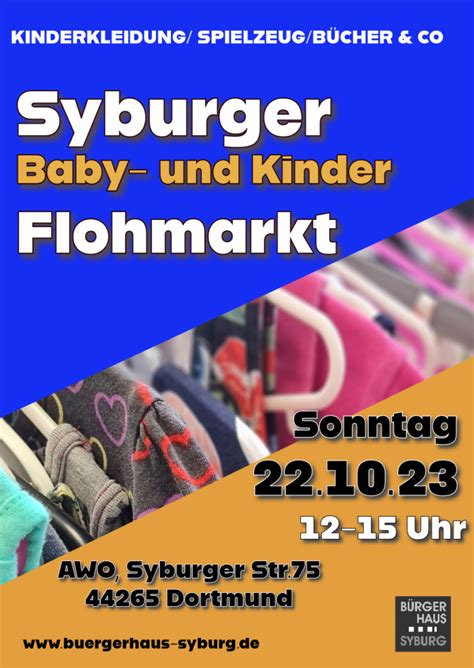 Baby und Kinderflohmarkt 22 10 2023 Bürgerhaus Syburg e V