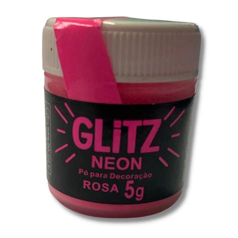 Glitter Comest Vel Neon Rosa Corante P Para Decora O Submarino