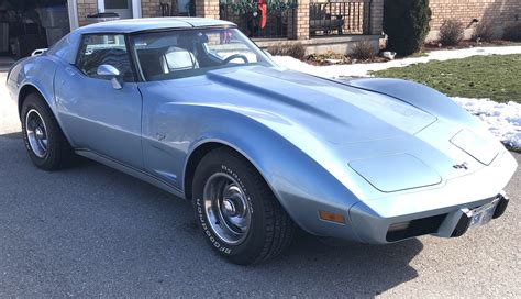 Light Blue 1977 Chevrolet Corvette