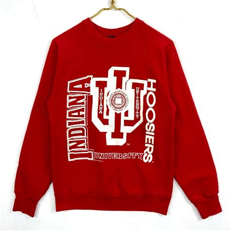 Vintage Indiana University Hoosiers Sweatshirt Crewneck Size Large Ncaa