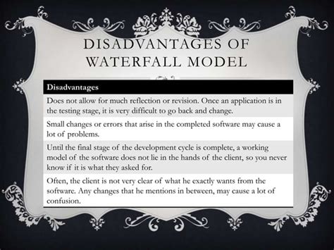 advantages disadvantages  system life cycles pptx web