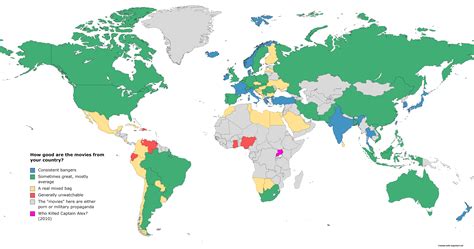 How good are the movies from your country? : r/terriblemaps