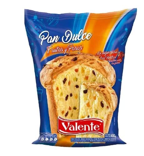 Pan Dulce Con Frutas Valente X 400grs Mercadolibre