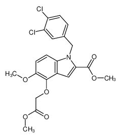 N 3 4 Diclorobencil 5 Metoxi 4 Metoxicarbonilmetoxi Indol 2