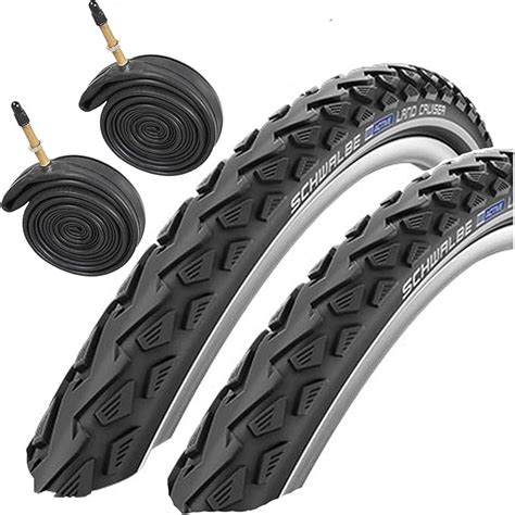 Schwalbe Land Cruiser 700 X 40c Hybrid Bike Tyres With Presta Tubes