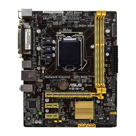 ASUS H81M D Motherboard UATX Intel H81 LGA1150 DDR3 16GB SATA2 3 DVI