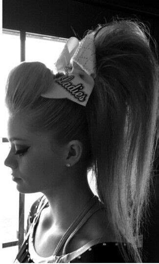 Pin By Shut Up And Cheer On Updos Cheer Hair Cheerleading Hairstyles Cheer Hair Poof